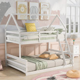 Bellemave® Twin over Full House Bunk Bed with Built - in Ladder - Bellemave
